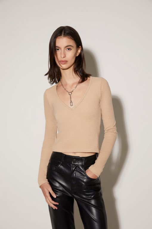 REMERA ML CARAMEL